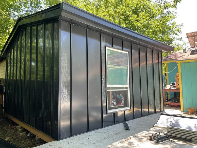 Black standing seam metal wall panels for Metal Roof Installation in Haverford