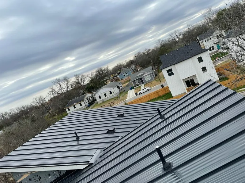 Standing seam metal roof panels with vents for Skylight Repair in Haverford